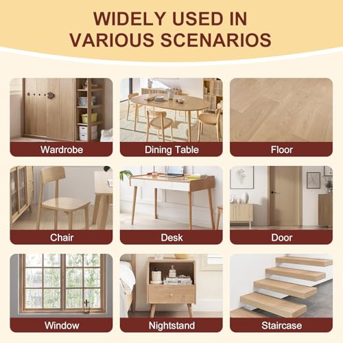 Wood Filler, Wood Putty, 2 Pack Natural Water-Based Wood Repair Kit - color: Natural