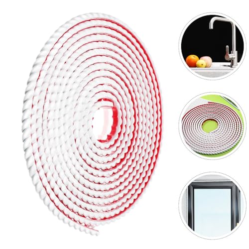 Tofficu Flexible Wall Molding Trim Peel and Stick Mirror Border for Bathroom Wall Corner Gaps Easy to Cut and Shape 196.85 0.59 0.31 in