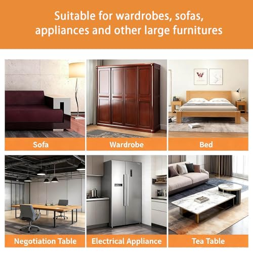 Extra Large Furniture Sliders for Carpet and Hardwood Floors, 8 Mixed - size: For Carpet & Hardwood Floors