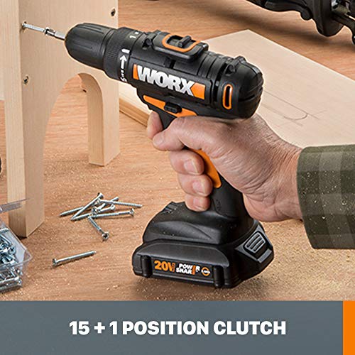 Worx WX101L.9 20V Power Share Cordless Drill & Driver (Tool Only) - style: 20V Cordless Drill & Driver (Tool Only)