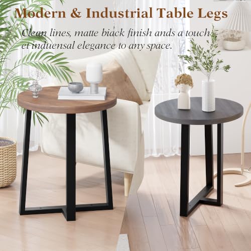 28 Inch Furniture Legs, Metal Coffee Table Legs Set of 2,Black - size: 28in