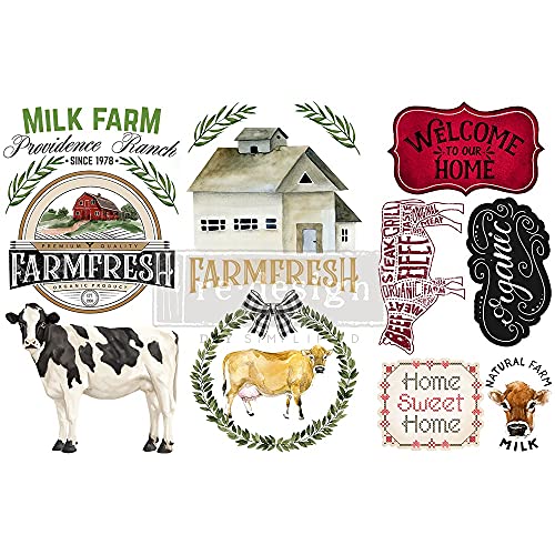 Redesign with Prima Home & Farm Rub on Transfers 6"x12" 3 Sheets