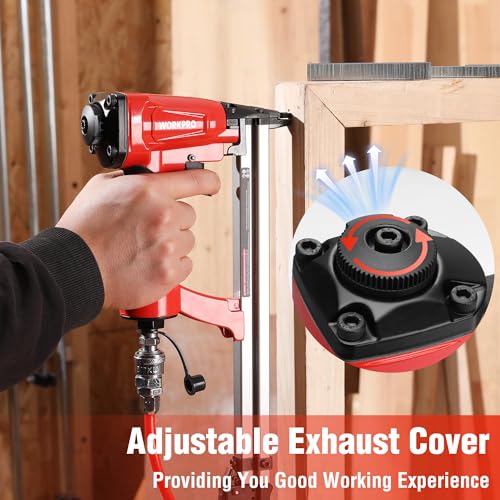 WORKPRO Pneumatic 20 Gauge Staple Gun, Oil-Free T50 Upholstery Stapler - size: 20 Gauge Oil-Free
