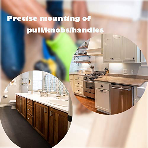 Cabinet Handle Jig, Template Tool for Hardware Installation Hole Drilling