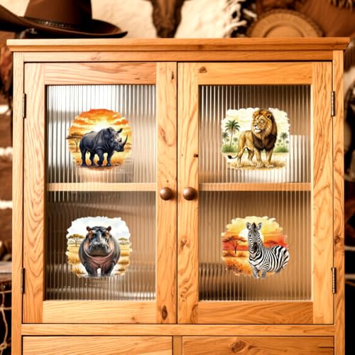 Peacoblue Forest Grassland Animals Rub On Transfers Sticker for Craft - style: Grassland and Forest Animals