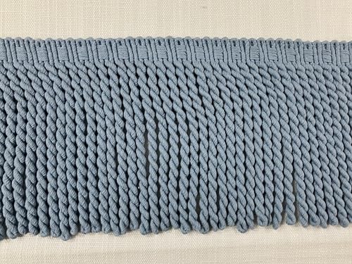 French Blue Bullion Fringe Trim BUF-6-C/41 Width of 6" Upholstery/Drapery/Interior Design/Home Furnishing/Linen