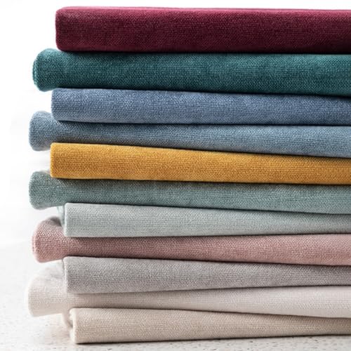 157x58 inches Soft Chenille Fabric for Upholstery, Crisp and Stylish Chenille Upholstery Fabric by the Yard(Navy Blue) - color: 17 Navy Blue, size: 157x58"