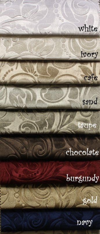 Ivory Brocade Scroll Velvet Fabric Cut by The Yard, 58 Inch in Width, Ideal Embossed Material for Upholstery, Drapery, Pillows, Slipcovers, Tablecloths, Sewing, DIY, Arts & Crafts - color: Ivory