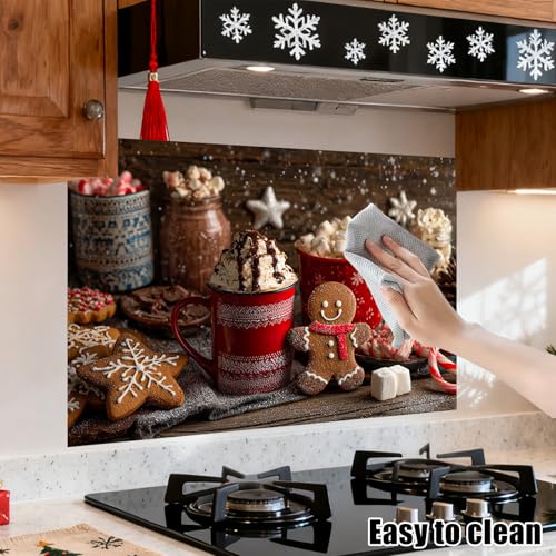 Nuxovilar Peel and Stick Kitchen Backsplash Wallpaper, Glossy Oil-Resistant Wall Sticker, Easy-Clean Waterproof Contact Paper for Countertop & Cabinet,17.72"x27.56",10PCS (Yhd06459, 17" x 27") - color: Yhd06459