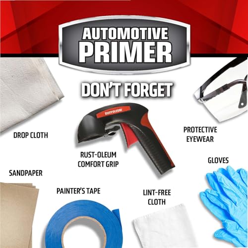 Rust-Oleum 249419 Automotive Sandable Primer Spray, 12 oz, Red - color: Red, size: 12 fl oz (Pack of 1)