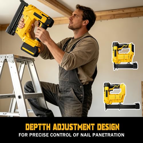 2-in-1 Cordless Brad Nailer for Dewalt 20V Battery (Tool Only)