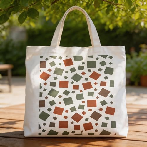 TIAMECH A4 Reusable Geometric Square Stencil for Painting - color: Geometric Square