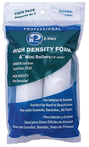 Mini Paint Roller, 4 in., PUR Foam, PK2