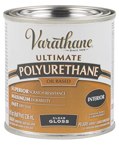 1/2 pt Rust-Oleum 9061H Clear Varathane Oil-Based Interior Ultimate Polyurethane, Gloss