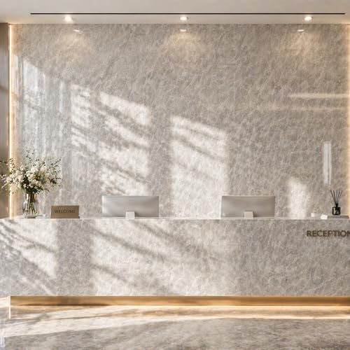 Grey Mist Marble Peel and Stick Wallpaper, 47.2 x 394 in - color: Grey Mist Marble, size: 47.2" x 394"