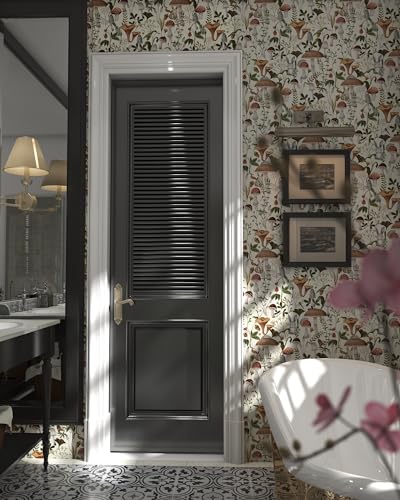 Mushroom Wallpaper Peel and Stick Forest Contact Paper 17.7"×78.8" - color: Beige, size: 17.7" x 78.8"