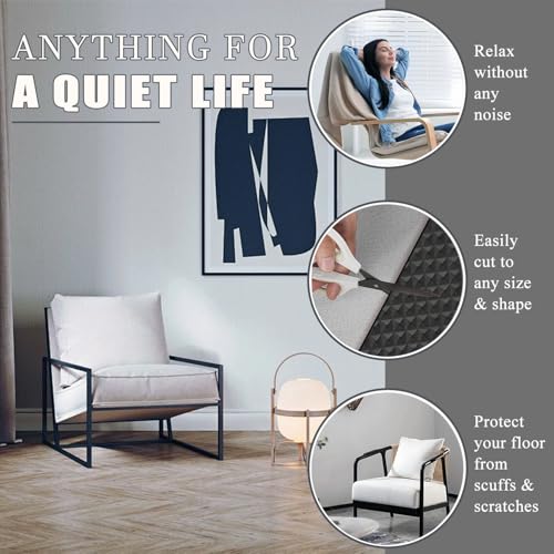 Yelanon Non Slip Furniture Pads for Hardwood Floors 52 Pcs 1"/2"/2" Set - size: 32pcs 1" Round & 10pcs 2" Round & 10pcs 2"Square
