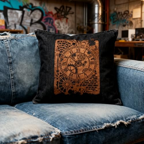 TIAMECH Reusable A4 Mechanical Clock Stencil for Painting - style: Mechanical Clock