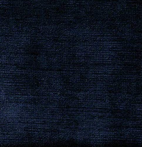 54" Wide JB Martin Upholstery Solid Velvet Fabric Brussels Midnight Sold by The Yard - color: Navy