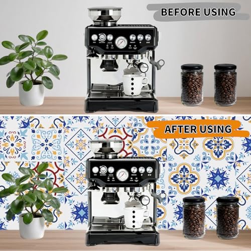24Pcs Mexican Style PVC Peel and Stick Tile Stickers - color: Style B, size: 6x6 Inch