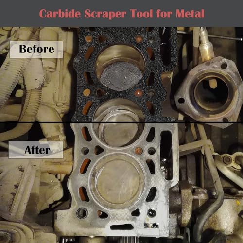 Carbide Scraper, Super Carbide Gasket Scraper for Metal and Automotive, 1-1/4 Inch Carbide Scraper Set (1-Piece) - color: 1/4 inch