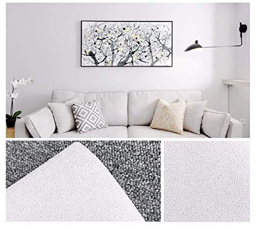 White Contact Paper 15.7''x236.2'' White Peel and Stick Wallpaper - color: White, size: 15.7" x 236.2"