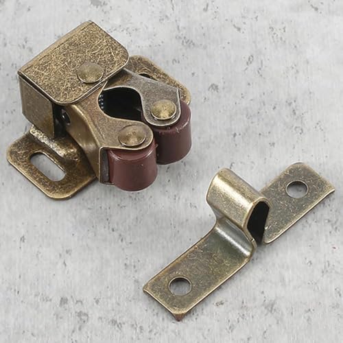 20Pcs Cabinet Latch Double Roller Catch Cabinet Door Catch Hardware