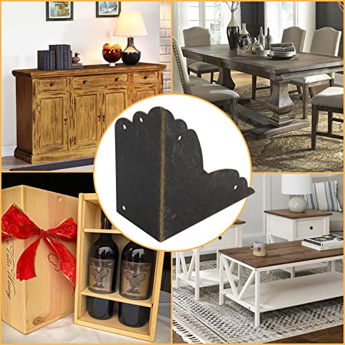 BokWin 4 Pcs Metal Furniture Corner Protectors, 2.76"x2.76"x1.18"