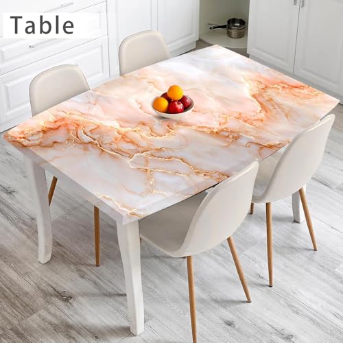 Nuxovilar White Orange Marble Wallpaper Peel Stick Vinyl 15.75x39.37 - color: Yhd04229, size: 15.7" x 39.4"