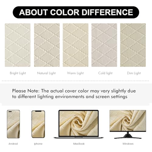Genina Waterproof Chair Covers for Dining Room Dining Chair Covers Kitchen Parsons Chair Covers (Beige, 2 PCS) - color: Beige, size: 2 PCS