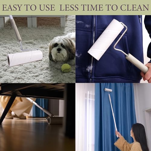 7.9" Large Lint Rollers for Pet Hair Extra Sticky Refills