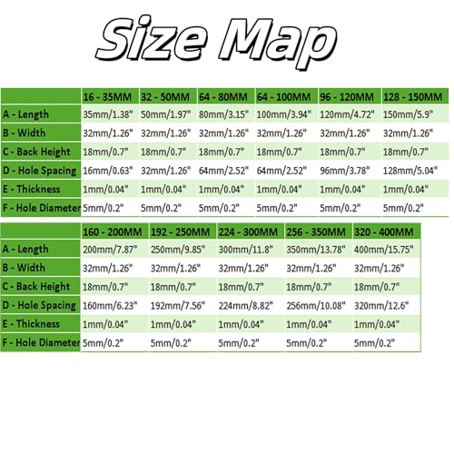Black Finger Pulls, 1.97 Inch, 1.26 Inch Spacing, 6Pcs - color: Black, size: 50mm/1.97", style: Straight Edge