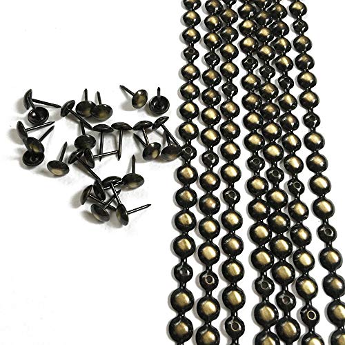 10Meters Upholstery Tacks Strips/Nailhead Trims(C:9.5mm Bronze) - color: Bronze, size: 9.5mm
