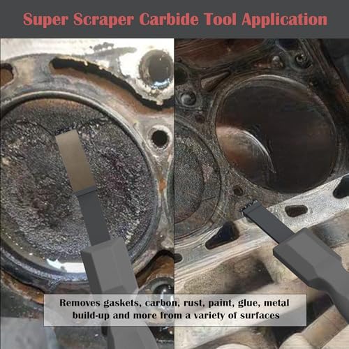 Carbide Scraper, Super Carbide Gasket Scraper for Metal and Automotive, 5/8 Inch Carbide Scraper Set (Grey 1-Piece) - color: Grey 5/8 Inch