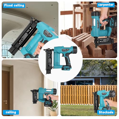 3-in-1 Cordless 18GA Brad Nailer & Stapler for Makita 18V Battery