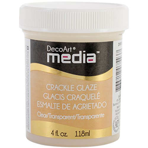 DecoArt Media Crackle Glaze 4oz, Clear - color: Clear