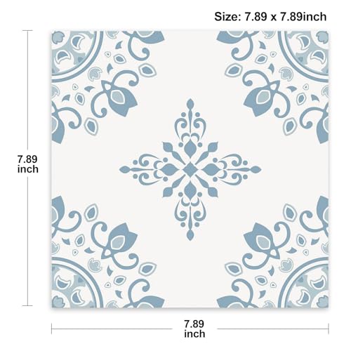 Peel & Stick Floor Tile Stickers, DIY Flooring for Kitchen, Dining Room, Bathrooms, Pet House and More, Self-Adhesive 8x8 inches,10 Pack (1640)