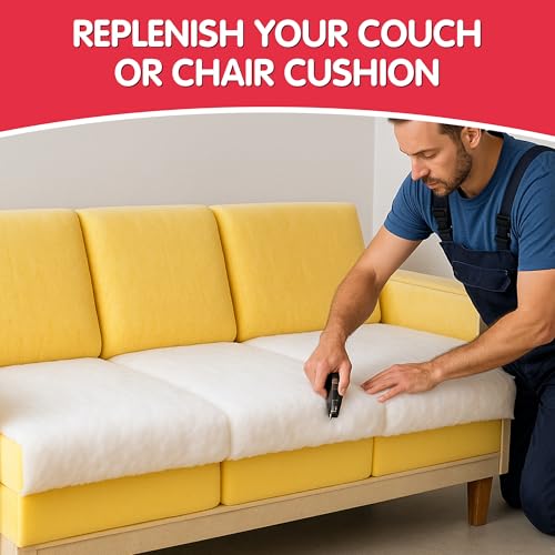 FOAMYFOAM 48 Inch Wide Bonded Dacron Upholstery Grade Polyester Batting - Cushion Support, Quilting Supplies, Furniture Upholstery, Craft Projects, Durable Polyester Batting (5 Yard) - color: 48" Wide, size: 5 Yard long