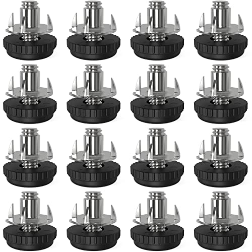 16 Pack 5/16" Stainless Steel Screw-in Furniture Levelers, Adjustable Furniture Levelers Screw in Threaded,T- Nut Kit Threaded Leveling Feet Glides for Table, Chair, Furniture Legs - color: 16 Pack (With T-nuts)