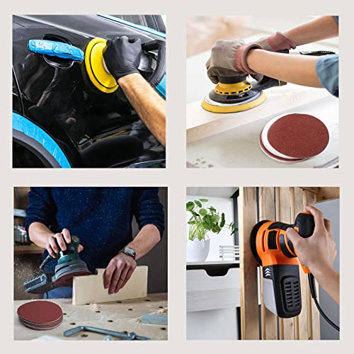 80 Pieces Sanding Discs Set, 8 inch Hook and Loop Sandpaper