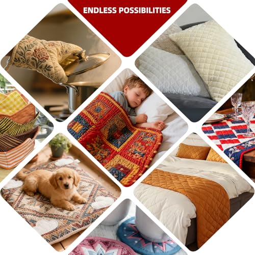 RRKTP Cotton Batting for Quilting,200 g/m² Lightweight Quilt Batting Queen Size,Natural All Season Comfort Cotton Stuffing, Sewing Handmade & DIY Crafts 90"×96" - size: 90×96