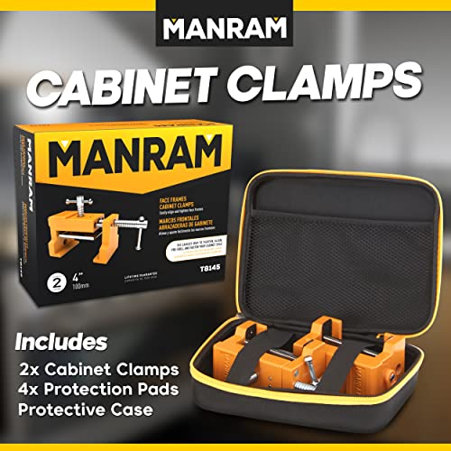 Cabinet Clamps 2 Pack, Face Frame Alignment Tool with Drill Guide