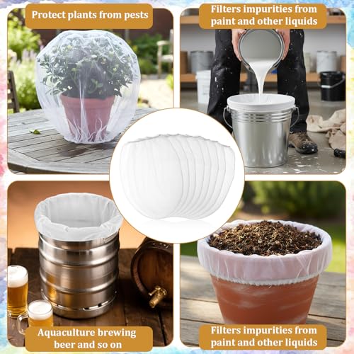 60 Pcs Paint Strainer Bags, 5 Gallon Fine Mesh Filter Bag