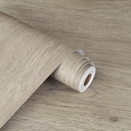 WESTICK Wood Grain Contact Paper Peel and Stick Countertops Waterproof Wood Look Wallpaper Stick and Peel Wood Contact Paper for Cabinets Kitchen Table Bedroom Dresser Desk 15.8" x 78" - color: 4.brown, size: 15.8" x 78"