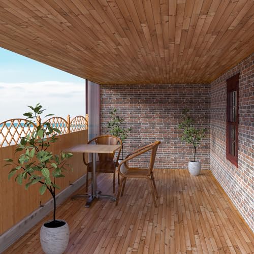 Faux Brick Wall Panels, 20 PCS, Red - color: Red Brick, size: 20PCS