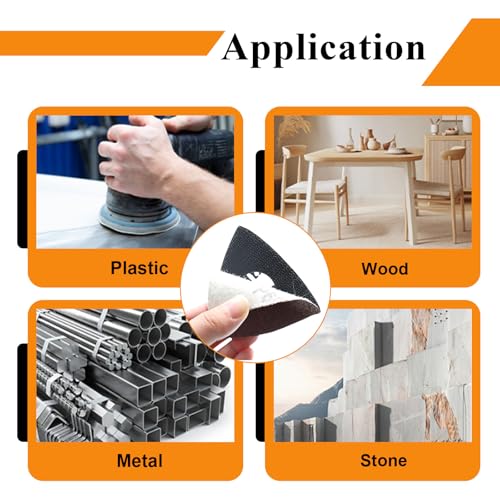 120 PCS Triangle Oscillating Multi Tool Sanding Pads