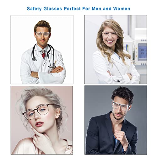SQIMZAR Safety Glasses Goggles For Women Nurses Protective Eyewear,Anti Fog Safety Goggles - color: Grey
