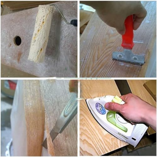 Extra-Wide Cherry Wood Veneer - 23 Inch Natural Wood Veneer Sheets for DIY Projects, Cabinetry, Furniture, Shelving, and Wall Panels