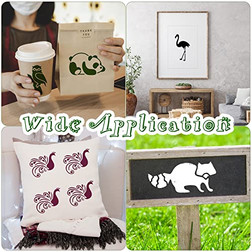 Fainne 100 Pcs 2 Inch Small Stencils for Painting, Animals