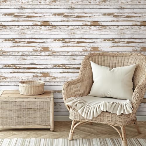 Commomy Faux Wood 3D Peel and Stick Wall Stickers,Thin Urltra PVC - 12 pcs - color: Large Wood-A